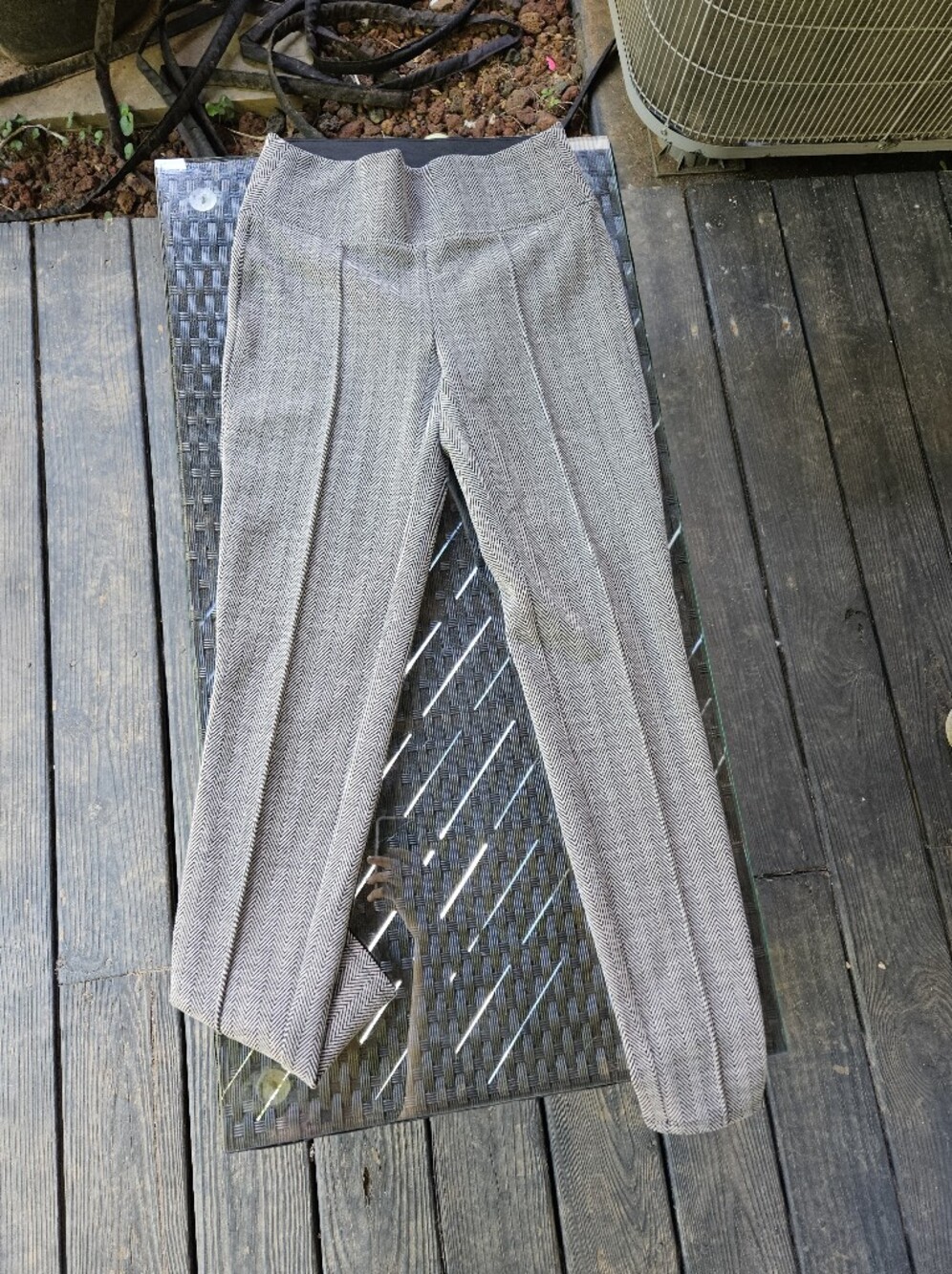 Nine West Tweed Ponte Leggings with Front Creases